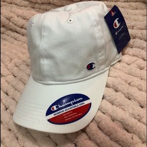 🆕 Champion white adjustable Logo Hat